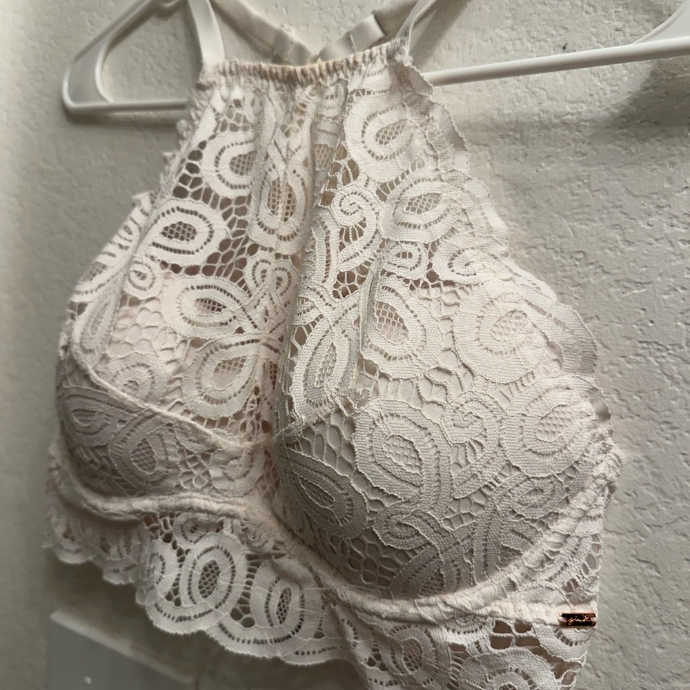 Victoria's Secret Cream Lace Halter Top - Picture 1 of 9